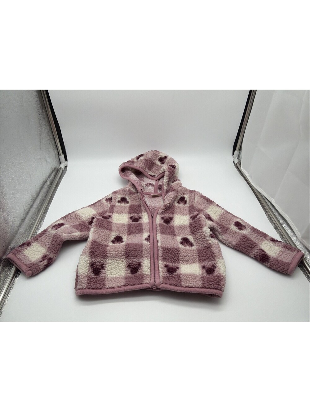 Girls 18 Month Disney Baby Jacket Burgundy/ Lavender/ White